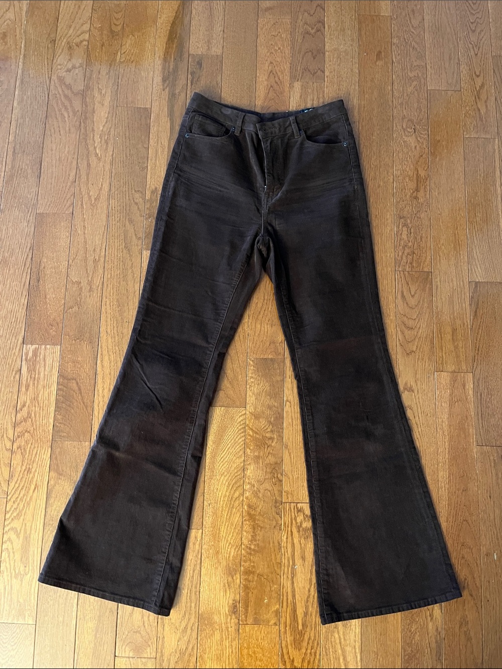 Buffalo Brown Corduroy Pants High Rise Flare Leg